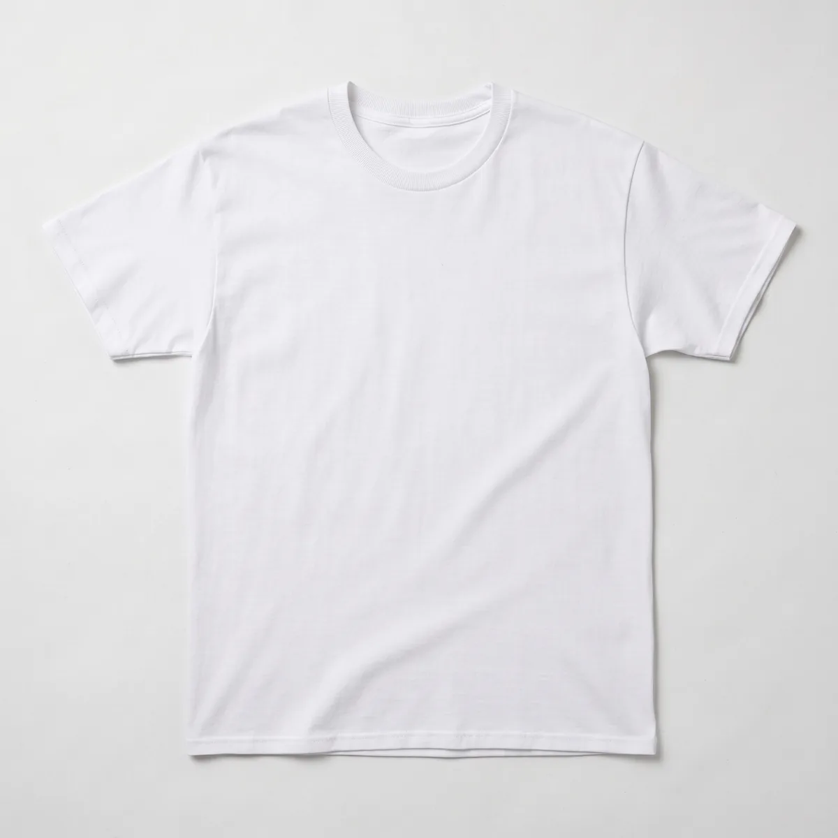 Playera adulto unisex blanca, vista de frente
