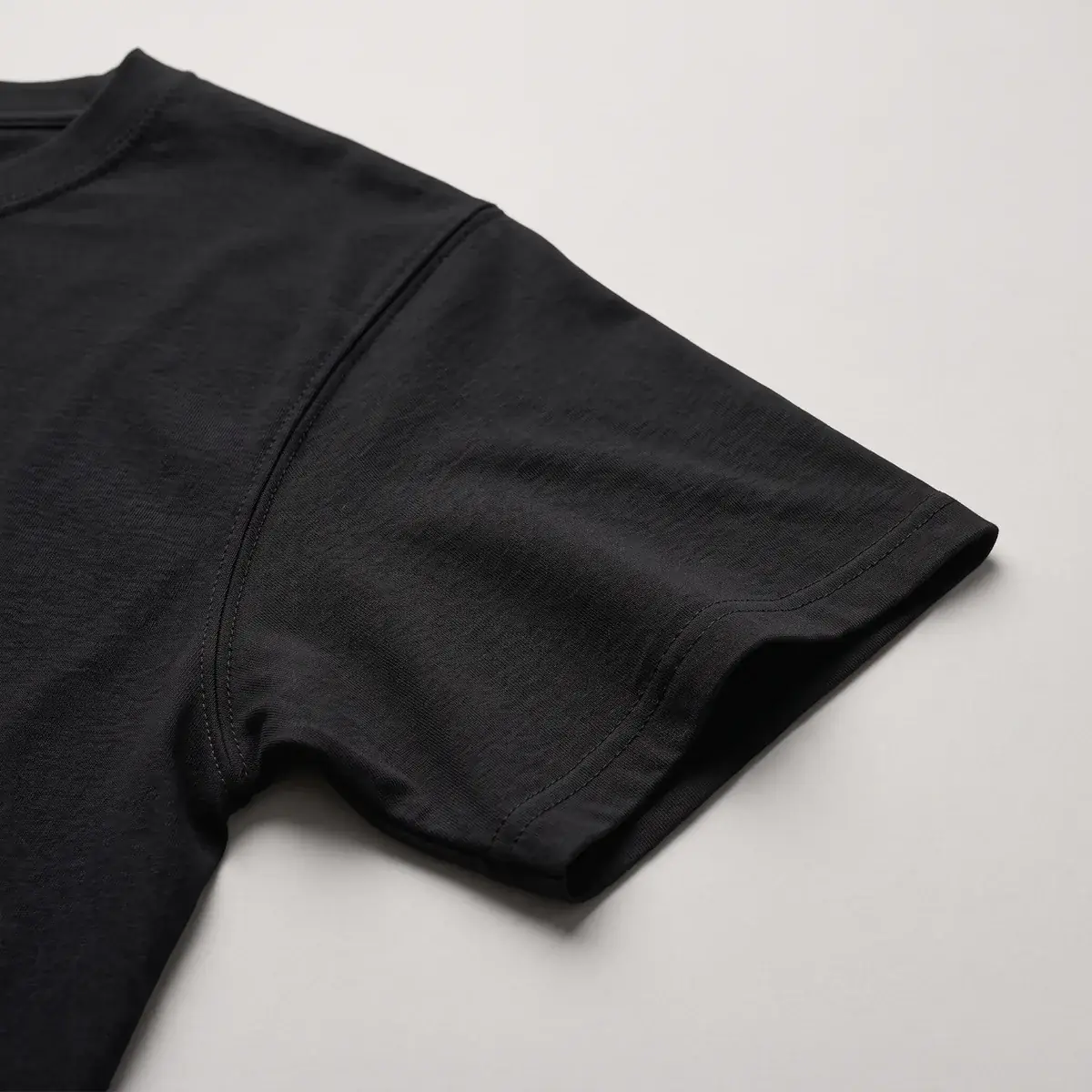 Manga corta con doble puntada de la playera adulto unisex