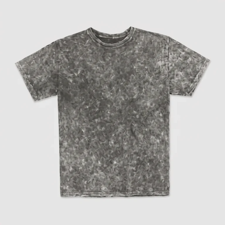 Playera mineral wash gris, vista de frente