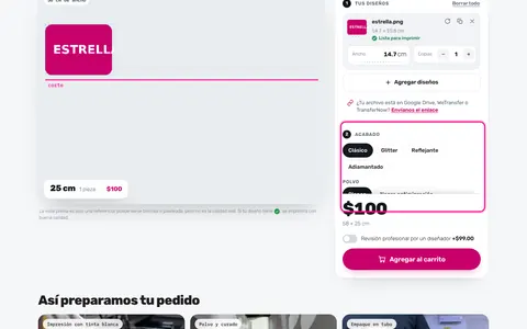 Acabados de DTF textil: glitter, reflejante, adiamantado y polvo antimigración