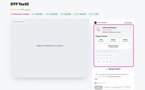 Imprime en DTF archivos PSD, AI, EPS, TIFF, SVG y CDR