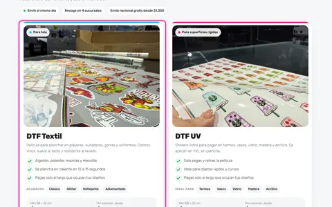Cómo pedir impresión DTF en línea: del pedido a la entrega