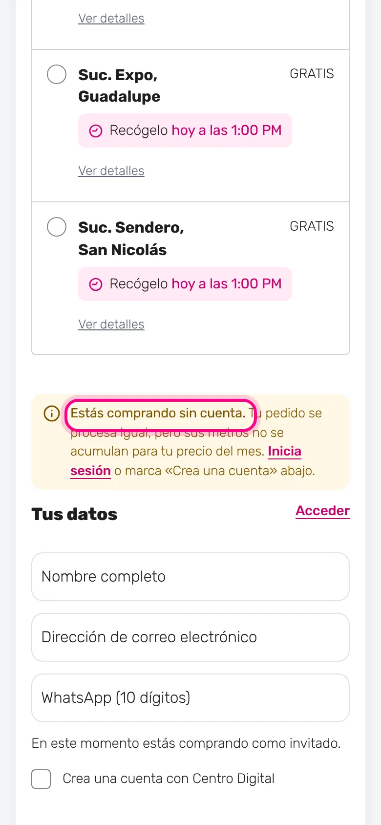 Tus metros del mes se acumulan (celular)
