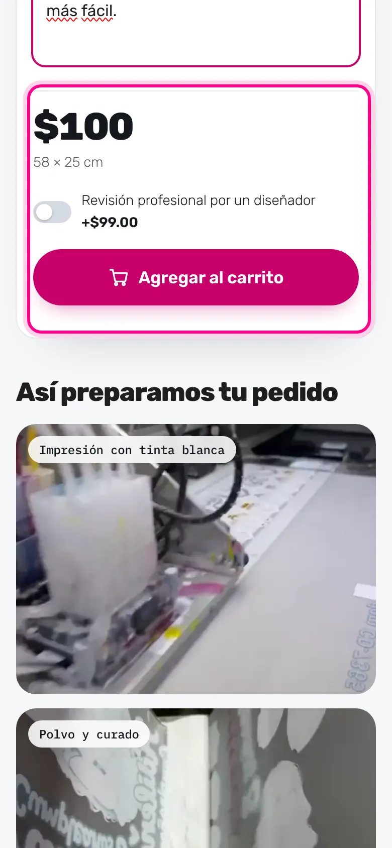 Sé claro y breve (celular)