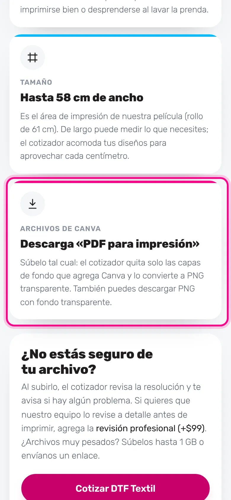 Si diseñas en Canva (celular)