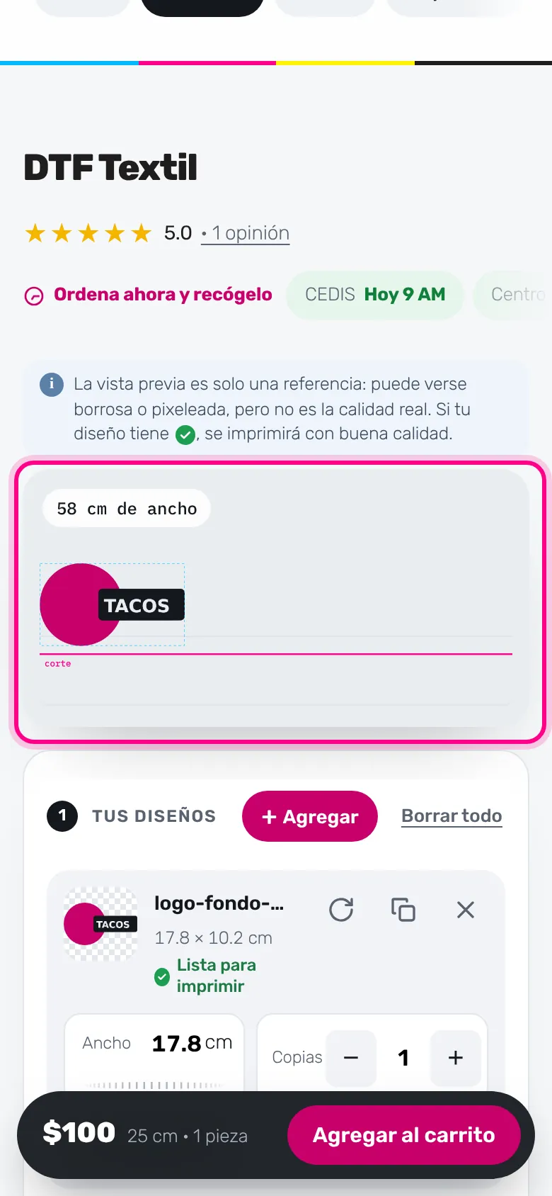 Mira el resultado (celular)