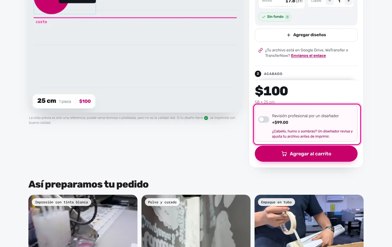 Te la recomendamos cuando quitas un fondo (computadora)