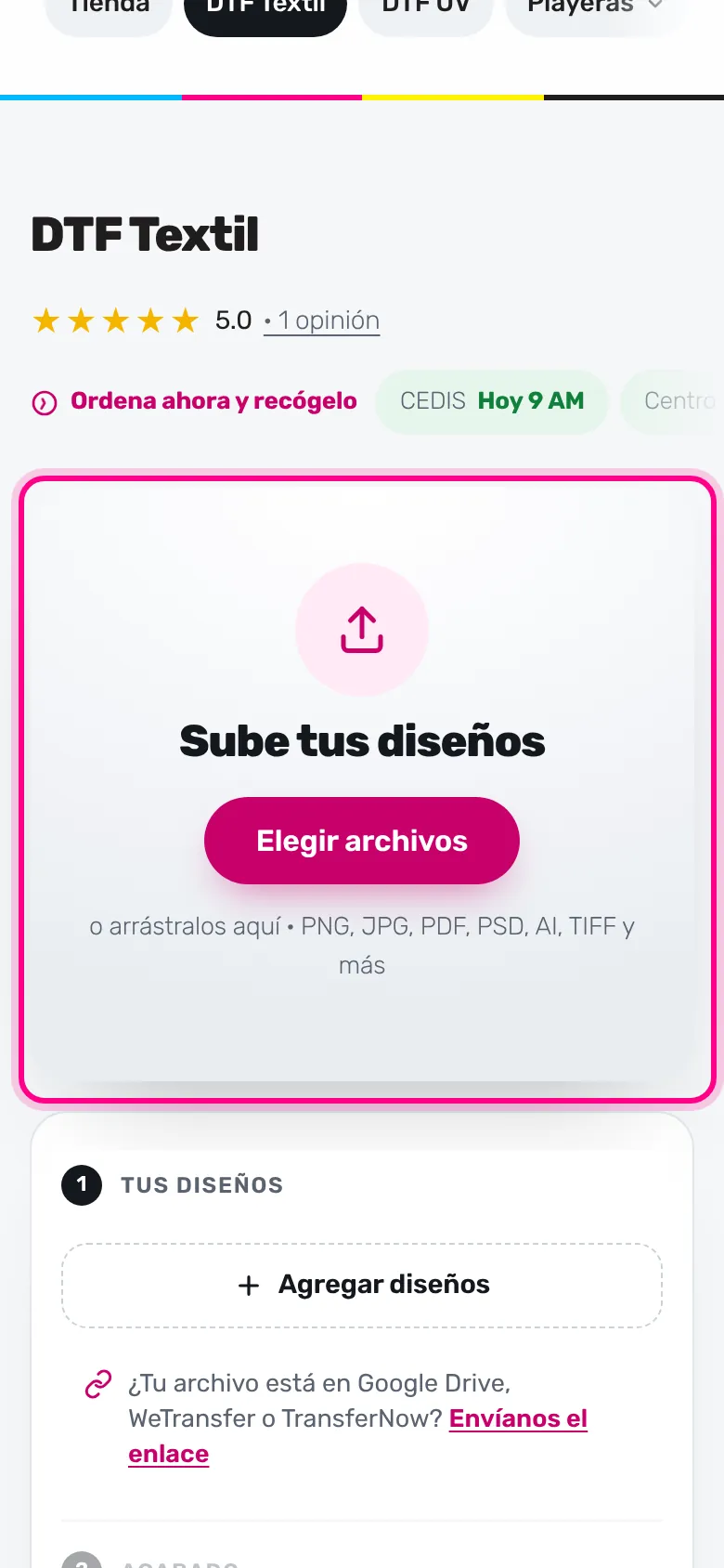 Elige todos tus archivos (celular)