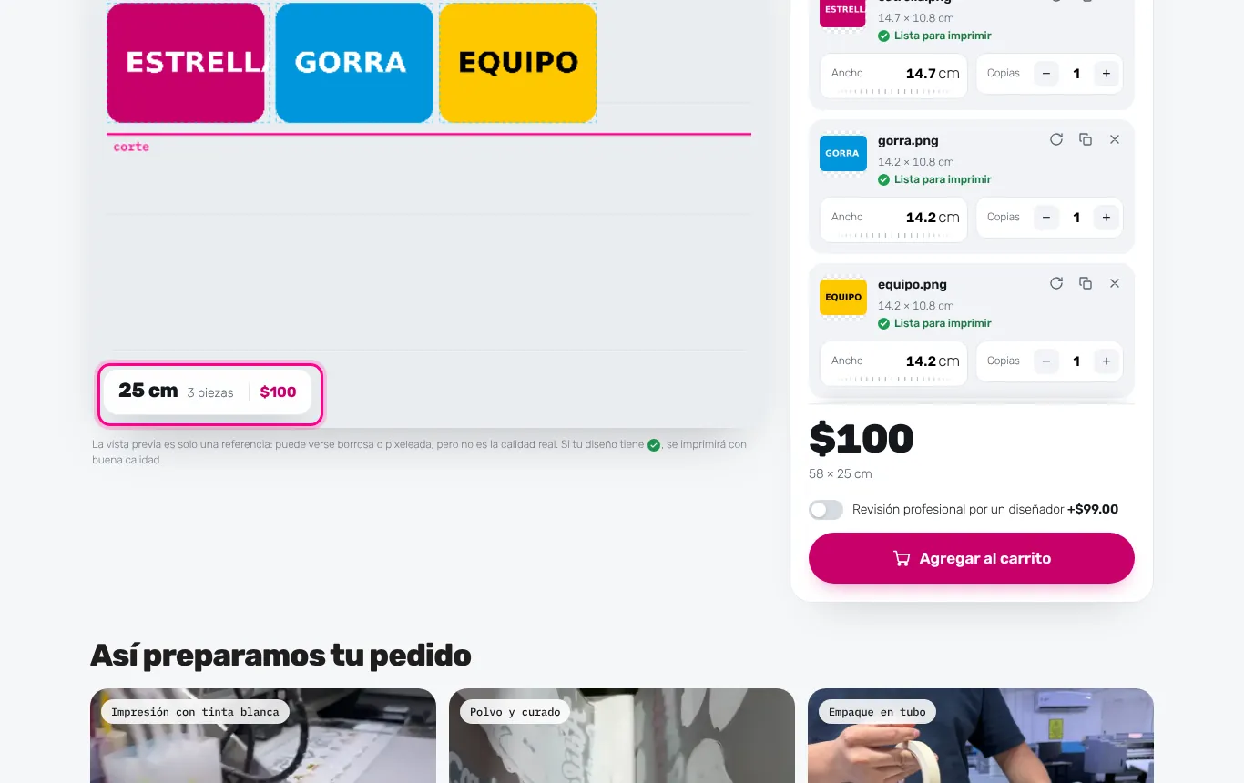 El precio se calcula solo (computadora)